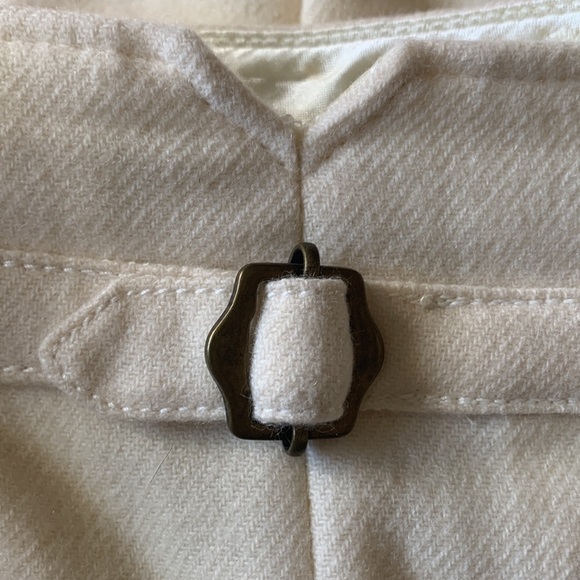 Ted Baker London Cream Wool Blend Trumpet Hem Pencil Skirt Business Career Sz 6 - Picture 6 of 6